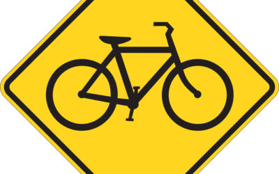 Bike Lane Ends Road Sign